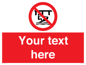 Custom Do not use watercraft in the vicinity of piers